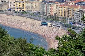 Mark's castle) is the oldest masonry fort in the continental united states; Strand Von San Sebastian Spanien Im August Mit Alten Gebauden Lizenzfreie Fotos Bilder Und Stock Fotografie Image 18033718