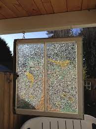 Pin By Shelley Wright Taylor On Repurposing Broken Glass Crafts Window Painting Glass Mosaic Art