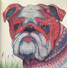 Download British Bulldog The Menagerie Colouring Book Animal Coloring Books Dog Coloring Page Elephant Coloring Page