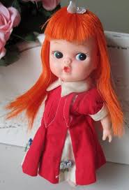Vintage Tiny Terry Doll My Toy Co. 1966 REDHEAD Big Eye Anime Type ~ Japan 