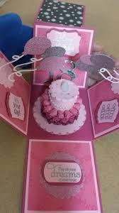 18th Birthday Card For My Daughter Folding Up Explosion Box Card For My Daughter S 18th Birthday Birthday Cards Diy Explosion Box Exploding Box Card