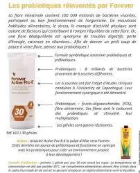 Nutrition Habitudes Alimentaires Produits Forever Probiotiques
