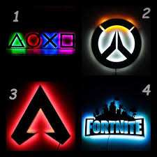 Video Game Decorwall And Table Gaming Lamp Gaming Light Etsy Video Game Decor Gaming Decor Gamer Decor