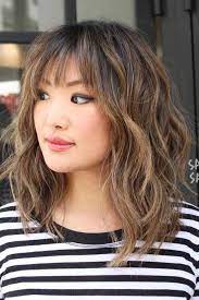 hair medium length styles brown bangs 17 ideas schulterlanges haar mit pony frisuren schulterlang schulterlange haare frisuren