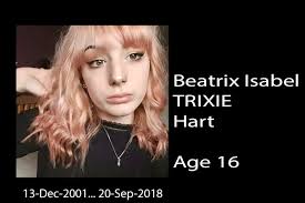 Today, we keep beautiful Trixie and all of her loving family and friends in  our thoughts and prayers, especially her mother, Charlotte,