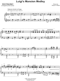 Erik Correll Luigi S Mansion Medley Sheet Music Piano Solo In A Minor Download Print Sku Mn0202920