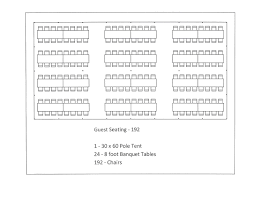 30 X 60 Pole Tent Seating Arrangment Wedding Tent Layout Banquet Tables Wedding Tent