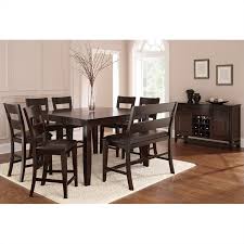 A flattened structure of a higher plant, typically green and bladelike, that is attached to a stem directly or via a stalk. Victoria Solid Wood Counter Height Dining Table Butterfly Leaf In Espresso Vc900pt