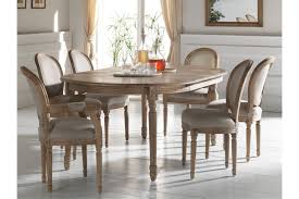 Chaise Medaillon En Bois Massif Et Assise Tissu Lin Table A Manger Ronde Extensible Table Salle A Manger Table A Manger Ronde