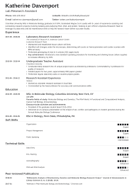 research assistant resume: sample job