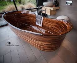 wooden bathtubs bored panda