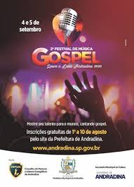 Videos clipes gospel de música para ouvir e assistir. Festival Gospel 2020 Do Governo De Andradina Tem Inscricoes Ate Segunda Feira