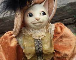 Muñecos de gato italianos Montedragone vintage: conjunto de niño y niña