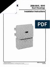 Detector consisting of a separate transmitter and. 574 652 2098 Duct Det Duct Flow Relay