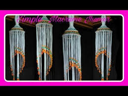 How To Make Jhumar At Home With Macrame Beautiful Design Easy Step By Step Youtube Macrame Art Macrame Tutorial Jhumar