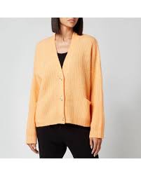 Dresses, jackets, sneaker, bags, accessories Holzweiler Wool Drive Knit Cardigan In Orange Lyst