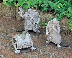 4.4 out of 5 stars. Disney Alice In Wonderland Garden Decor Garden Ornament 4 Type Trump Soldier F S Disney Garden Alice In Wonderland Garden Alice In Wonderland