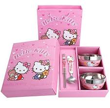 Unboxing stainless steel kitchen cookware toy for kids play house unboxing miniature toy cooking kitchen set Astra Shop 4pcs Hello Kitty Toddler Dining Set Stainless Https Www Amazon Com Dp B01gnxfa Hello Kitty Merchandise Hello Kitty Kitchen Kids Dinnerware Set