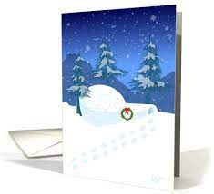 Across The Miles Igloo Christmas Card Christmas Holiday Cards Send Christmas Cards Christmas Cards