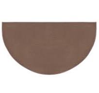 GOW - Brown Guardian 4' Half Round Fiberglass Hearth Rug