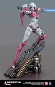 Imaginarium Art G1 Arcee Statue Image Transformers Girl Transformers Movie Transformers