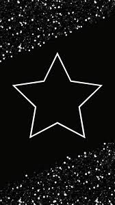 Black And White Star Wallpaper Black Sparkles White Star Glitter Wallpaper Black Sparkle Star Wallpaper