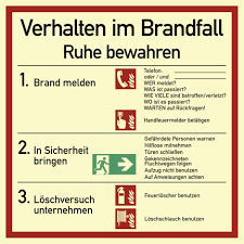 Er tritt in kraft, sobald ein alarm ausgelöst wird. Produktions Industriebedarf Aushang Alarmplan Im Brandfall Kunststoff 200x300mm Business Industrie Djmall Co Il