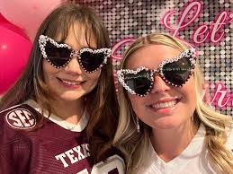 TEXAS A&M Aggie Ring Dunk Rhinestone Bedazzled Sunglasses College Sunnies  Students Alumni Howdy Whoop Gig 'em Aggie Mom