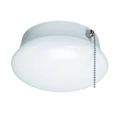 Mount the base of your light fixture & install light bulbs. Commercial Electric Spin Light 7 Inch Led Flush Mount Ceiling Light With Pull Chain 830 Lu The Home Depot Canada