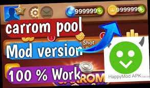 It is a tool that lets you install tons of modified apks in your smartphone. Carrom Pool Hack Mod Apk Happymod