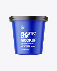 Download Plastic Cup Mockup In Cup Bowl Mockups On Yellow Images Object Mockups PSD Mockup Templates