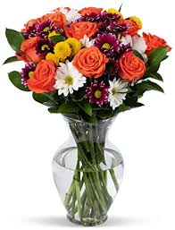 If the vase is fragile, use additional packaging materials to cushion the vase and protect it from damage during shipment. Amazon Com Benchmark Bouquets Life Is Good Flowers Orange With Vase Fresh Cut Flowers Grocery Gourmet Food