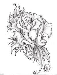 Coloring pages of roses with banners. Drawings Of Roses And Hearts Novocom Top
