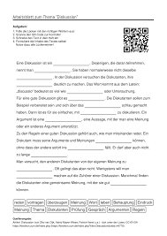 Arbeitsblatter Zum Thema Arbeitsblatter Aufgabenstellung Thema