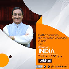 Ramesh pokhriyal 'nishank' 80.471 viewsstreamed 1 month ago. Dr Ramesh Pokhriyal Nishank On Twitter Dear All Join Me Live Today At 2 00 Pm At The Sixth Edition Of Googleforindia I Will Be Talking About The Education Landscape In India Do
