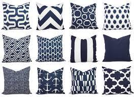 This red pillow sham can be made to fit any size pillow insert. Navy Pillow Covers One Navy And White Throw Pillow Cover Etsy Navy Blue Pillows White Throw Pillow Covers Navy Pillows