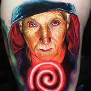Portrait tattoo by Chris Rigoni