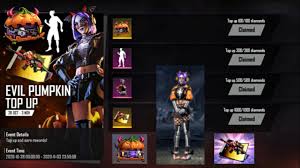 4:36 tarikul yt 8 472 просмотра. Evil Pumpkin Top Up 1 Diamond Get Free Soul Shaking Emote Blueprint Free Fire New Topup Event Youtube