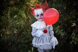 3 Year Old Turns Into Pennywise Clown From The Movie It Toddler Boy Halloween Costume Diy Hallowee Halloween Boys Old Halloween Costumes Scary Clown Costume