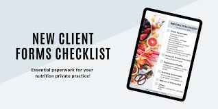 5 New Client Forms Every Private Practice Rdn Should Have Rd2rd