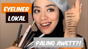9 Eyeliner Pen Lokal Drugstore Mana Yang Paling Awet Battle Test Dan Review Youtube