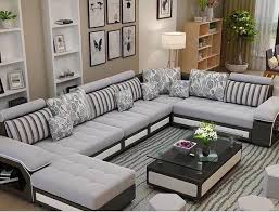Wholesale Factory Wholesale Fabric U Shaped Sectional Sofa Modern European Style Washable Living Room Sofa Design Living Room Sofa Set Modern Sofa Living Room