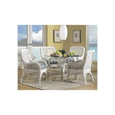 White Wicker Dining Set White Wicker Lanai Set Of 5 1 695 Via Polyvore Indoor Wicker Furniture Wicker Dining Room Chairs Rattan Dining Chairs