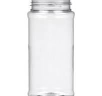 16 oz. Clear PET Plastic Spice Jar, 63mm 63-485