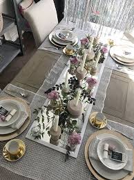 Affordable Wall Mirror As A Table Runner Decorative Mesh As Placemats Centerpiece Mirror Placemats Brunch Decor Project Table
