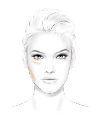 L Oreal Paris Cosmetics Face Chart On Behance Face Chart Makeup Drawing Face Drawing