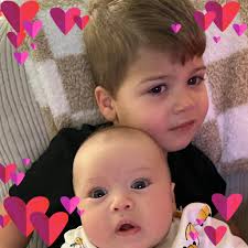 Sharing a throwback photo with friends