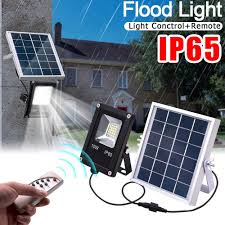 Smuxi 10w Waterproof Solar Floodlights Remote Control Timer Lighting Control Outdoor Lighting Led Spotlight Garden Lamp Floodlights Aliexpress
