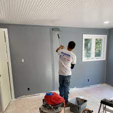 A pair of purple accent pillows mimic the color of the wildflowers and add a beautiful pop of color. 5 Favorite Warm Gray Paint Colors Our Expert Opinion Sharper Impressions Painting