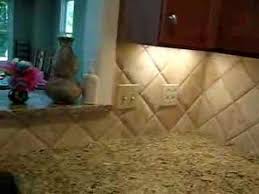 This works best with a 4 or 6 tile. Diagonal Travertine Tile Backsplash Youtube